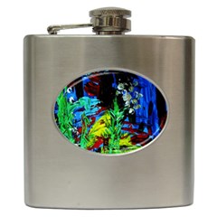 Night 1 1 Hip Flask (6 Oz) by bestdesignintheworld