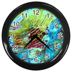 June Gloom 12 Wall Clock (black) by bestdesignintheworld