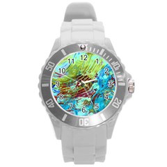 June Gloom 12 Round Plastic Sport Watch (l) by bestdesignintheworld