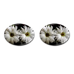 Daisies Cufflinks (oval) by bestdesignintheworld