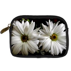 Daisies Digital Camera Leather Case by bestdesignintheworld