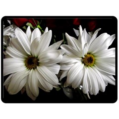 Daisies Fleece Blanket (large)  by bestdesignintheworld