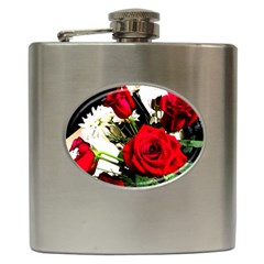 Roses 1 1 Hip Flask (6 Oz) by bestdesignintheworld