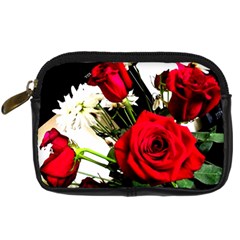 Roses 1 1 Digital Camera Leather Case by bestdesignintheworld