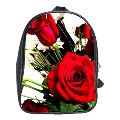 Roses 1 1 School Bag (large) by bestdesignintheworld