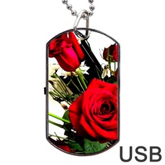 Roses 1 1 Dog Tag Usb Flash (one Side) by bestdesignintheworld