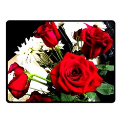 Roses 1 1 Double Sided Fleece Blanket (small)  by bestdesignintheworld