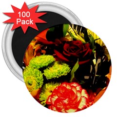 Flowers 1 1 3  Magnets (100 Pack) by bestdesignintheworld