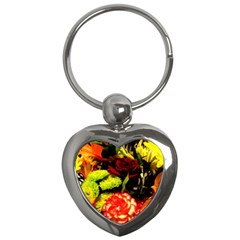 Flowers 1 1 Key Chain (heart) by bestdesignintheworld