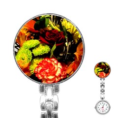 Flowers 1 1 Stainless Steel Nurses Watch by bestdesignintheworld