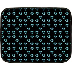 Aqua Pansies Fleece Blanket (mini) by snowwhitegirl