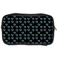 Aqua Pansies Toiletries Bag (one Side) by snowwhitegirl