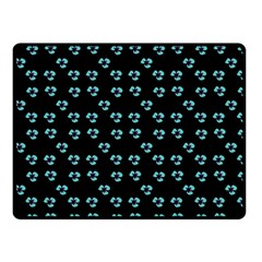 Aqua Pansies Fleece Blanket (small) by snowwhitegirl