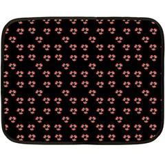 Red Pansies Fleece Blanket (mini) by snowwhitegirl