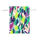 Leaves  Lightweight Drawstring Pouch (S) Back