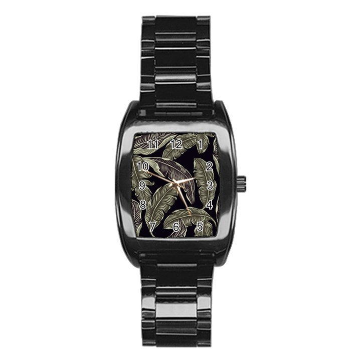 Jungle Stainless Steel Barrel Watch