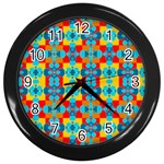 Pop Art  Wall Clock (Black) Front