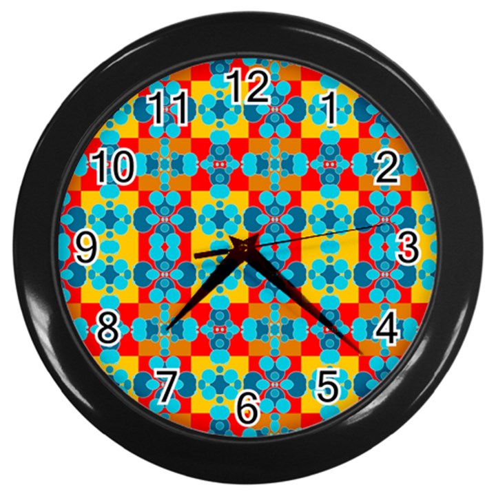 Pop Art  Wall Clock (Black)