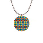 Pop Art  1  Button Necklace Front