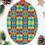 Pop Art  Oval Ornament (Two Sides) Front