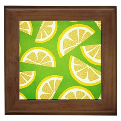 Lemon Fruit Healthy Fruits Food Framed Tile by Wegoenart