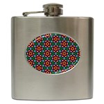 Pattern  Hip Flask (6 oz) Front