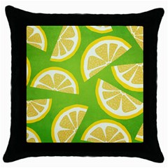 Lemon Fruit Healthy Fruits Food Throw Pillow Case (black)