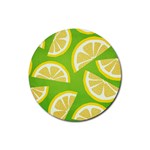 Lemon Fruit Healthy Fruits Food Rubber Coaster (Round)  Front