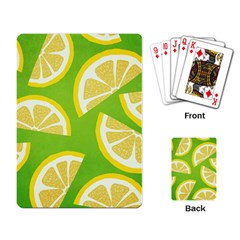 Lemon Fruit Healthy Fruits Food Playing Cards Single Design (rectangle) by Wegoenart