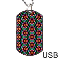 Pattern  Dog Tag Usb Flash (two Sides) by Sobalvarro