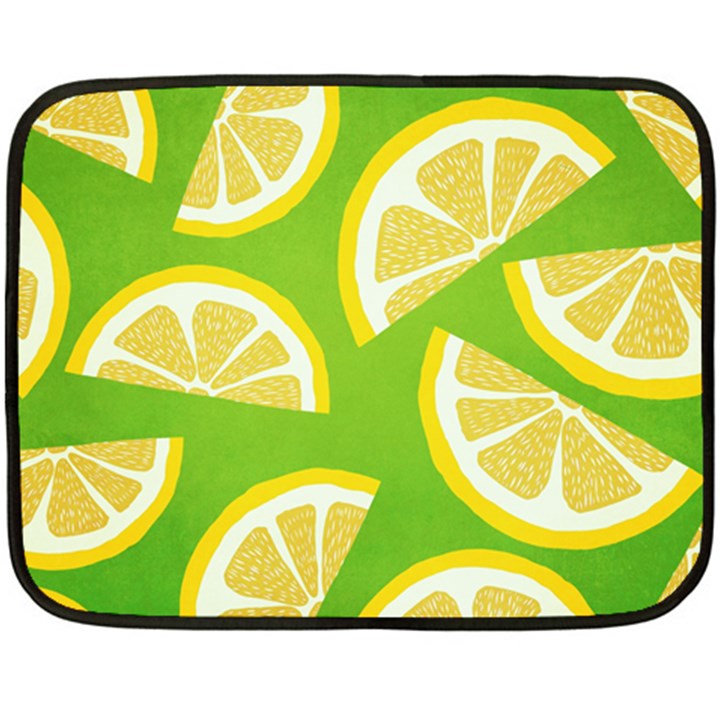 Lemon Fruit Healthy Fruits Food Double Sided Fleece Blanket (Mini) 