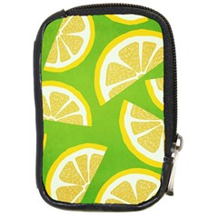 Lemon Fruit Healthy Fruits Food Compact Camera Leather Case by Wegoenart