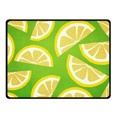 Lemon Fruit Healthy Fruits Food Double Sided Fleece Blanket (small)  by Wegoenart