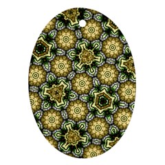 Pattern Background Texture Design Oval Ornament (two Sides) by Wegoenart