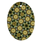 Pattern Background Texture Design Oval Ornament (Two Sides) Front