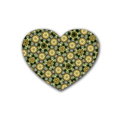 Pattern Background Texture Design Heart Coaster (4 Pack) 