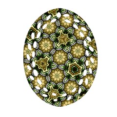 Pattern Background Texture Design Oval Filigree Ornament (Two Sides)