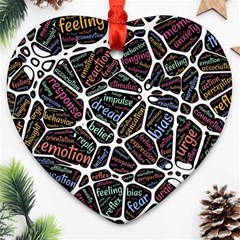 Mental Human Experience Mindset Ornament (heart) by Wegoenart