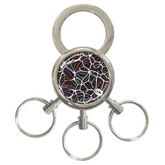 Mental Human Experience Mindset 3-ring Key Chain by Wegoenart