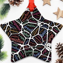 Mental Human Experience Mindset Star Ornament (two Sides) by Wegoenart