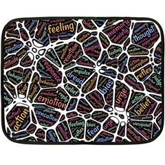 Mental Human Experience Mindset Fleece Blanket (mini) by Wegoenart