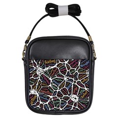 Mental Human Experience Mindset Girls Sling Bag by Wegoenart