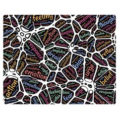 Mental Human Experience Mindset Double Sided Flano Blanket (medium)  by Wegoenart