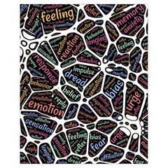 Mental Human Experience Mindset Drawstring Bag (small) by Wegoenart