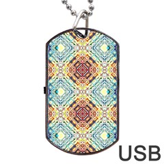 Pattern Dog Tag Usb Flash (two Sides) by Sobalvarro