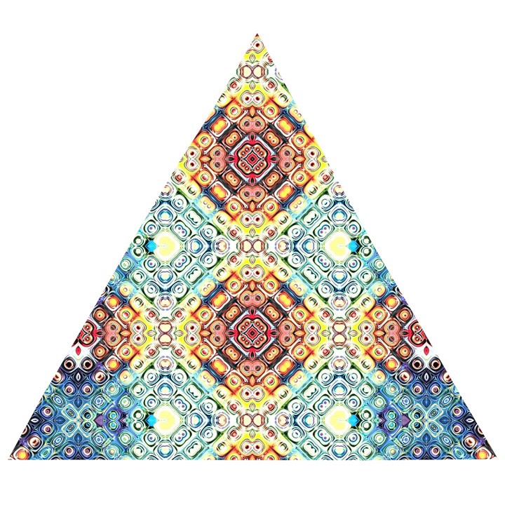 Pattern Wooden Puzzle Triangle