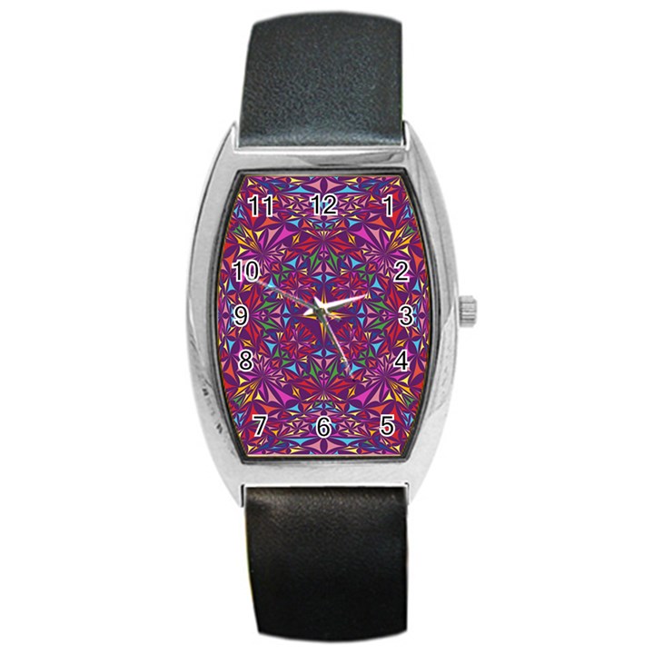 Kaleidoscope  Barrel Style Metal Watch