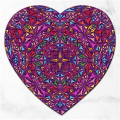 Kaleidoscope  Jigsaw Puzzle (heart) by Sobalvarro