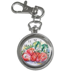 Strawberry Watercolor Figure Key Chain Watches by Wegoenart