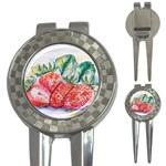 Strawberry Watercolor Figure 3-in-1 Golf Divots Front